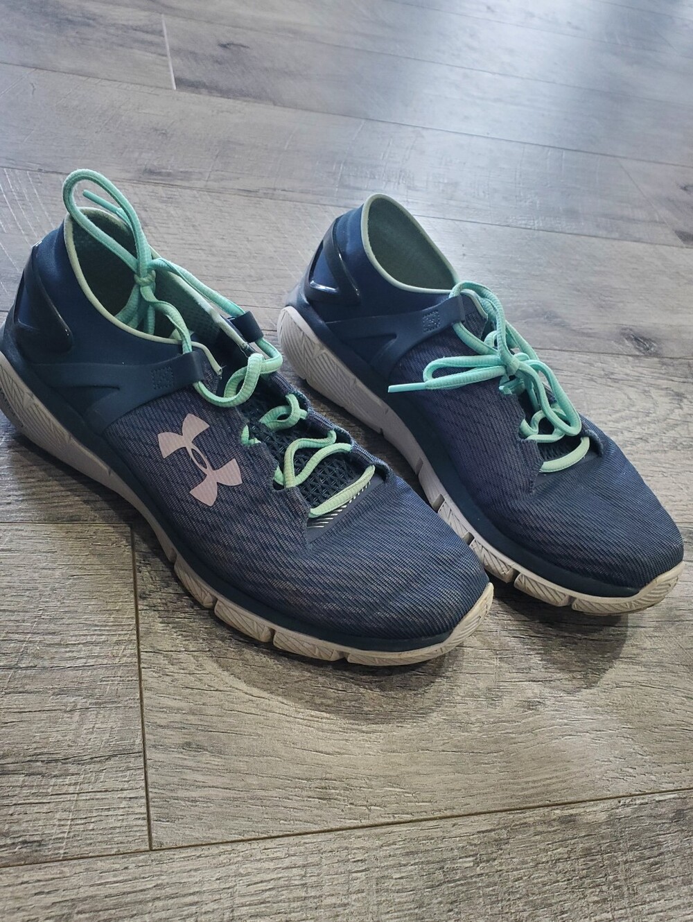 Blue And Teal Under Armour Shoes
